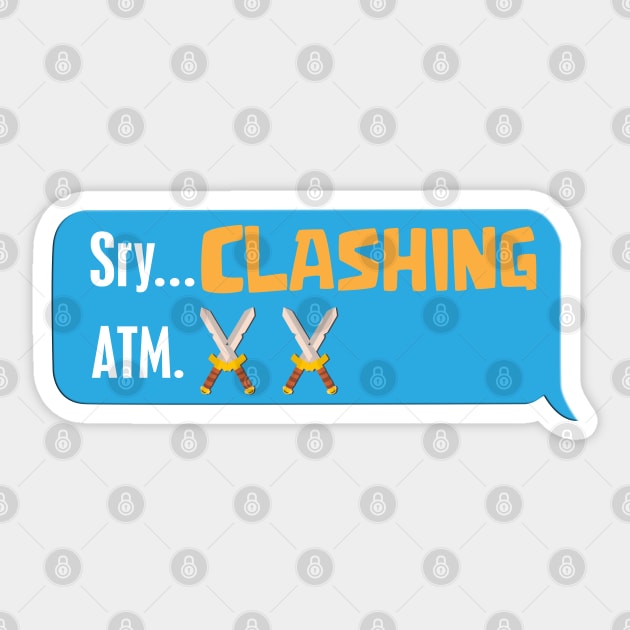 Clashing ATM Sticker by Marshallpro